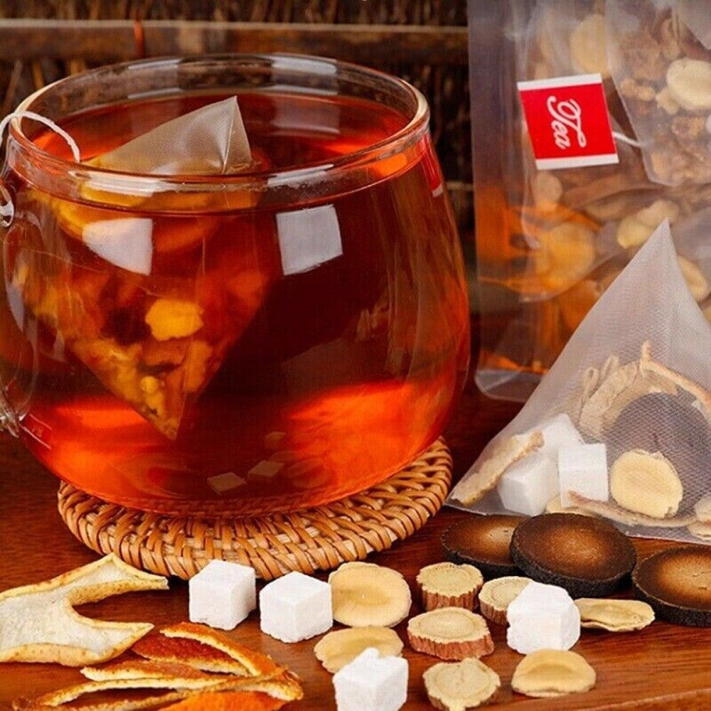 Tangerine Luo Han Guo Tea with Licorice Peel Poria Herbal Cleansing Blend