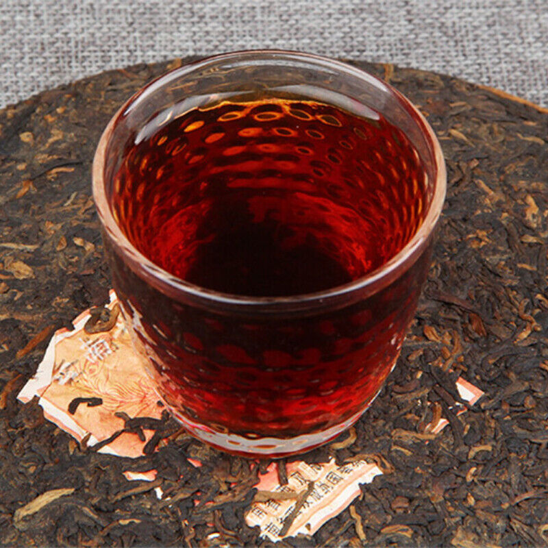 HelloYoung 400g Puwen YUNYA Puer Ripe Pu-erh "Phoenx" Feng Bing Natural Puerh Tea Cake
