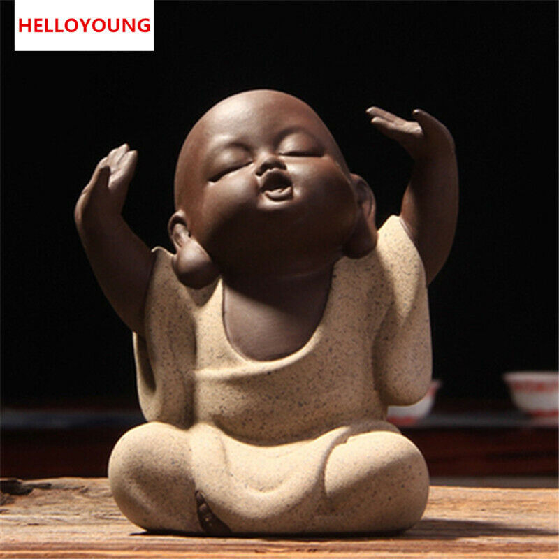 Hand Decoration Pet Monk Sand Tea Set Buddha Factory Outlets Tea Fitting
