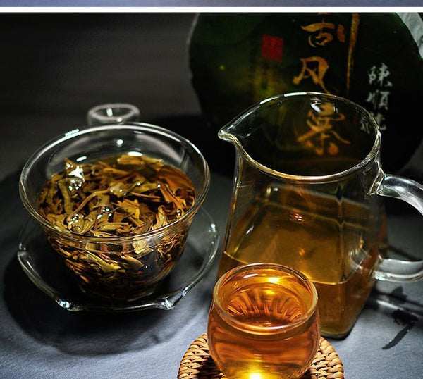 Scrape Wind Walled Puerh Raw Tea Yiwu Tea District Seven Son Cake Tea 357g Cake