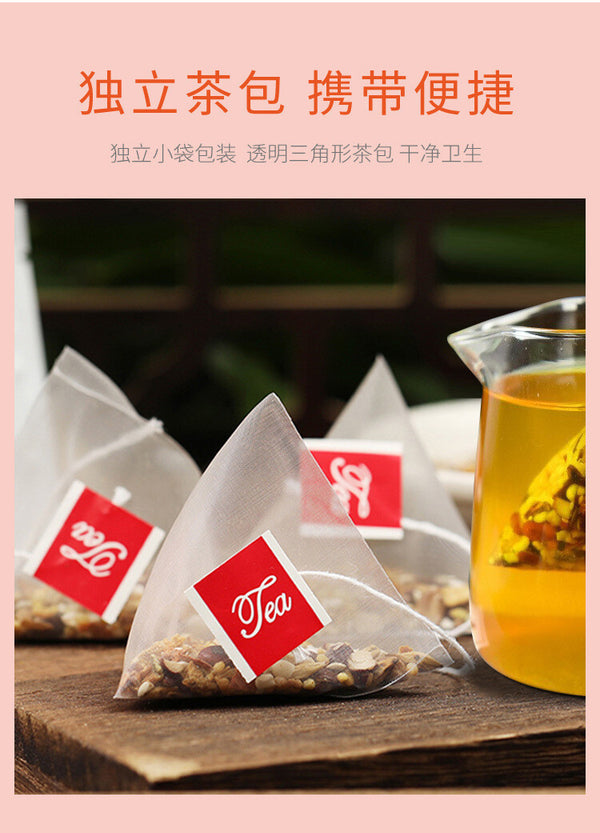 Poria Tea Orange Peel Buckwheat Coix Seed Yam Herbal Tea Triangular Bags
