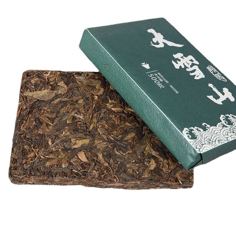 HelloYoung 500g Yunnan Bangma Big Snow Mountain Raw Tea Brick Golden Leaf First Spring Tea Secondary image