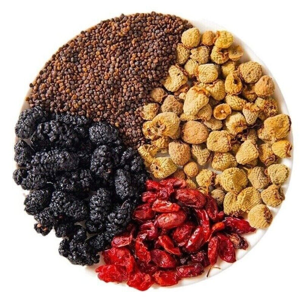 Shaanxi Four-Treasure Tea Sandalwood Cornel Raspberry Mulberry  Men's Wellness