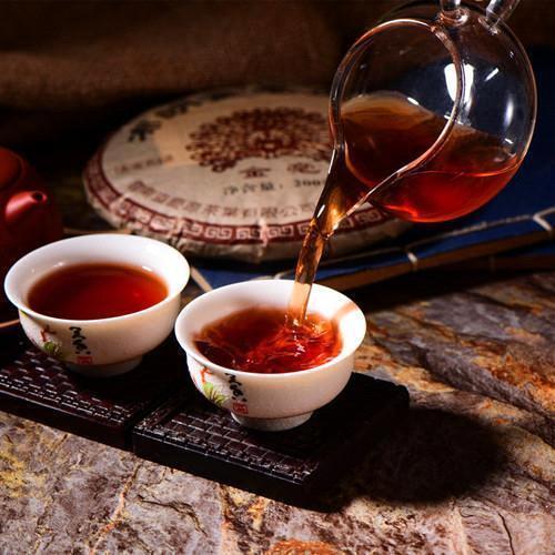 200g Yunnan Puerh Tea Ripe Bulang Jinhao Gong Cake Tea Old Trees Cooked Puer Tee