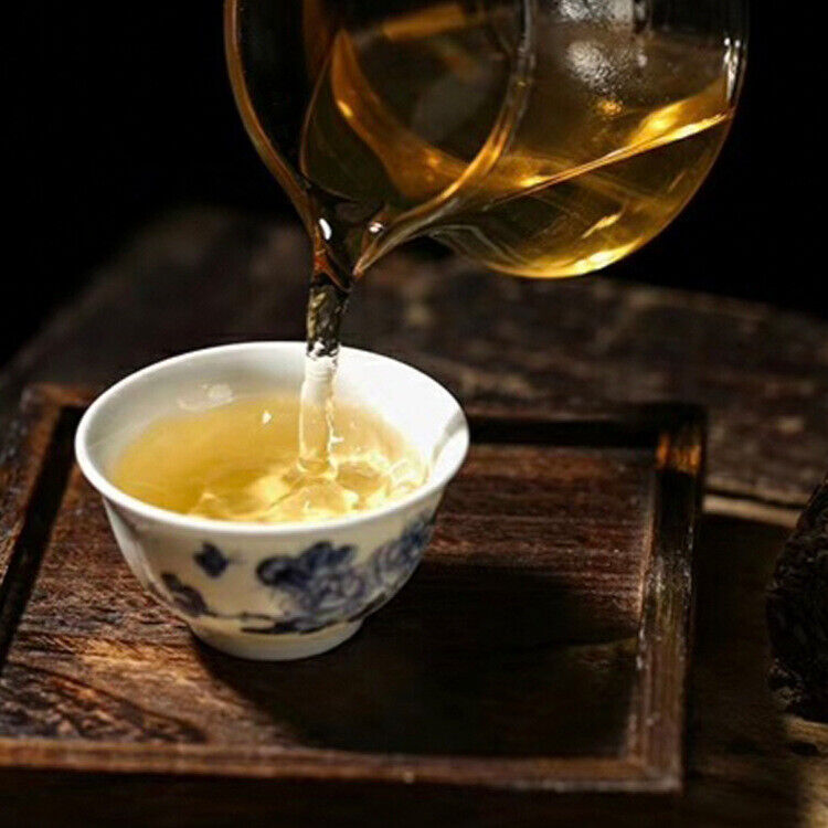 HelloYoung 357g Honey Fragrant Sweet Yunnan Pu'er Tea Raw Tea Jingmai Green Qizi Cake Tea