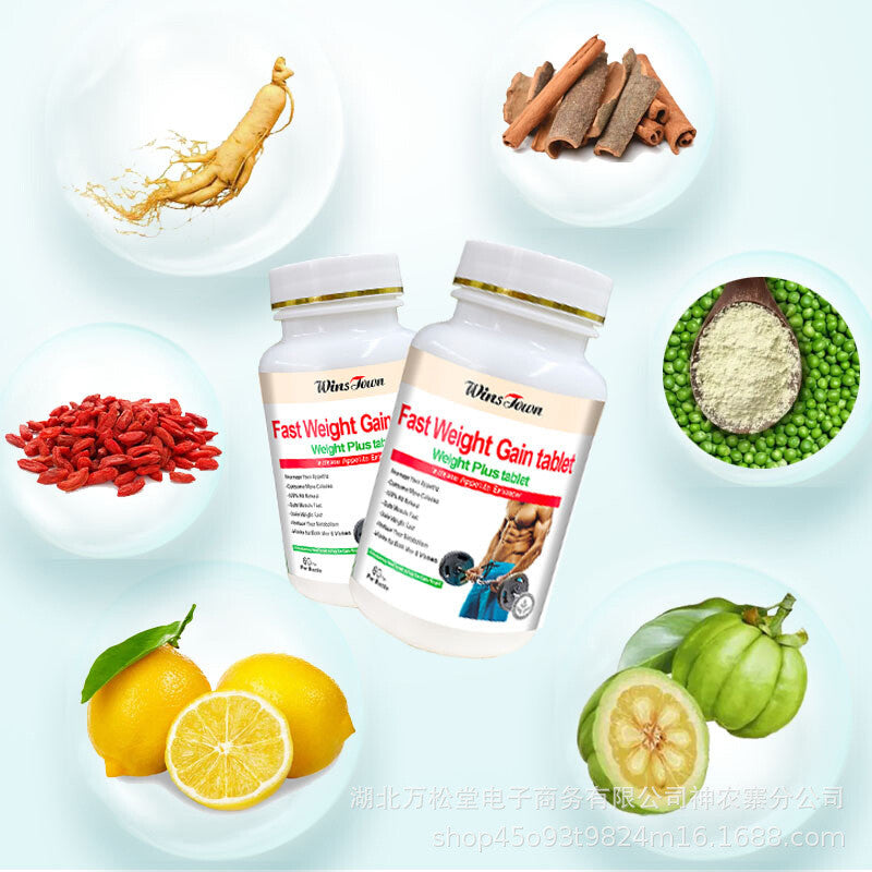 Fast Weight Gain Tablets - Herb Weight Gainer Plus Pills for Rapid Gain