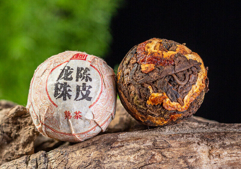 500g Yunnan Pu'er Tea Tangerine Peel Dragon Beads Xiao Tuo Old Ripe Tea Bulk