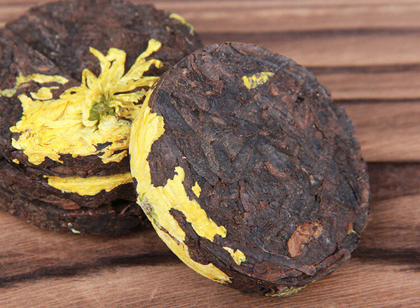 500g Ripe Pu'er Aged Tea  Chrysanthemum Pu-erh Tea Cake Small Tuo Tea