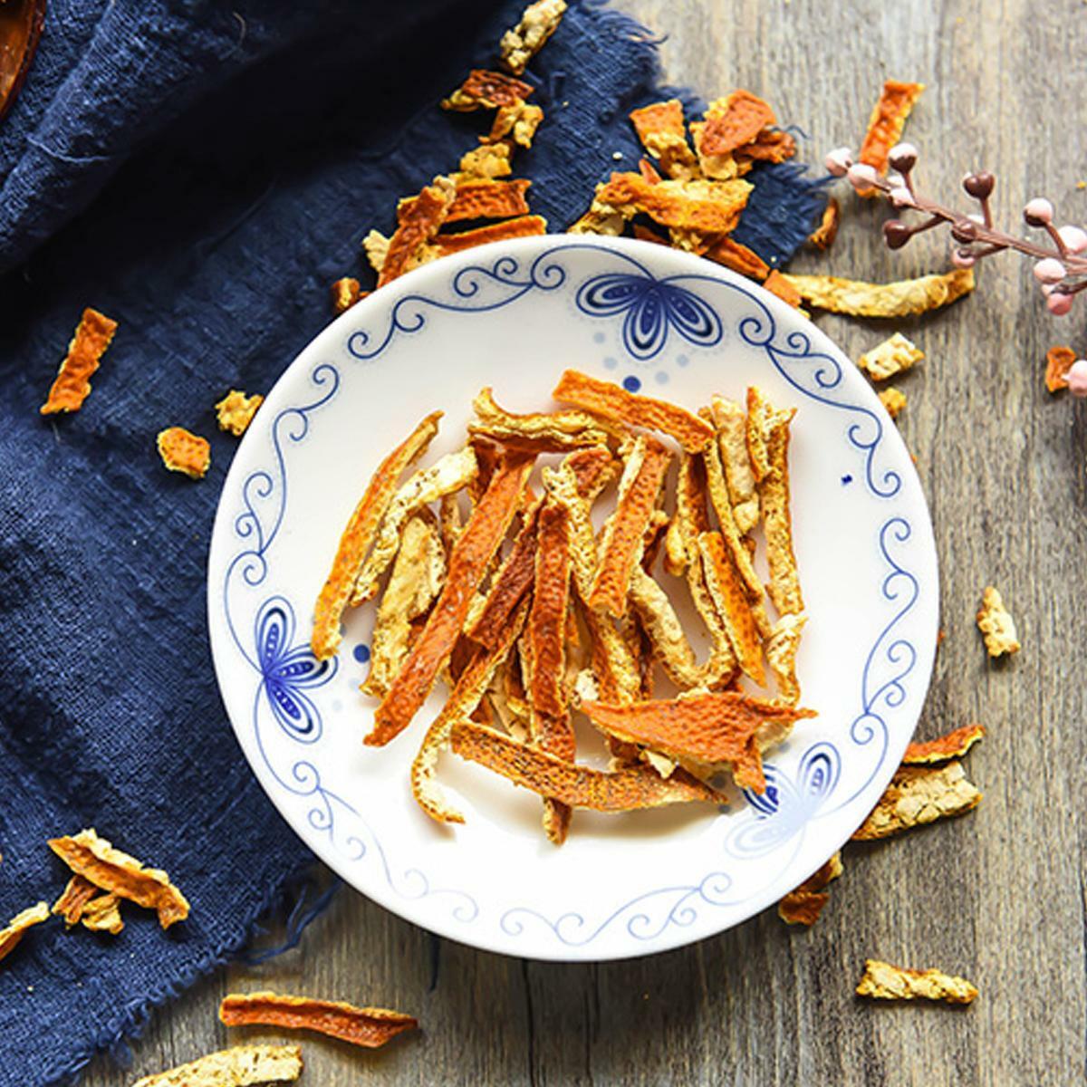 Dried Orange Peel To Make Syrup of Plum Fruit Tea Relieve A Cough Health Tea