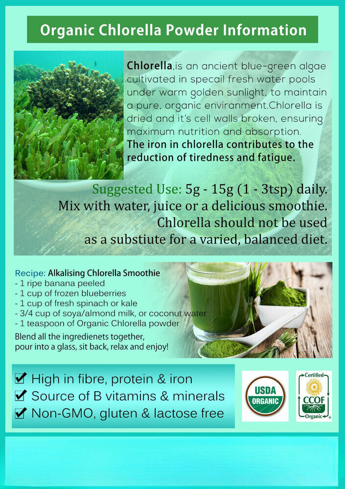 Chlorella Cracked Cell Organic 1 kg