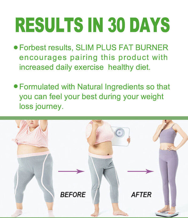 100% Authentic Organic Slim Plus Fat Burner healthy detox slimming capsule
