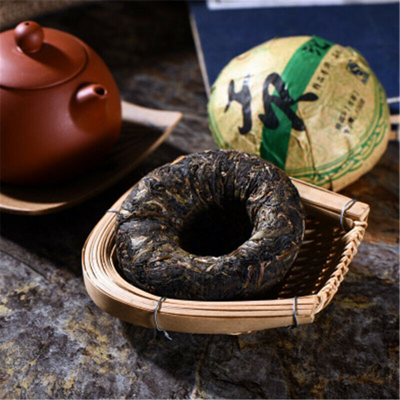 HelloYoung 100g Yunnan Old Tea Tree Puer Tea Shen Pu'er Tea Cake cha Pu-erh Green Tea Cakes