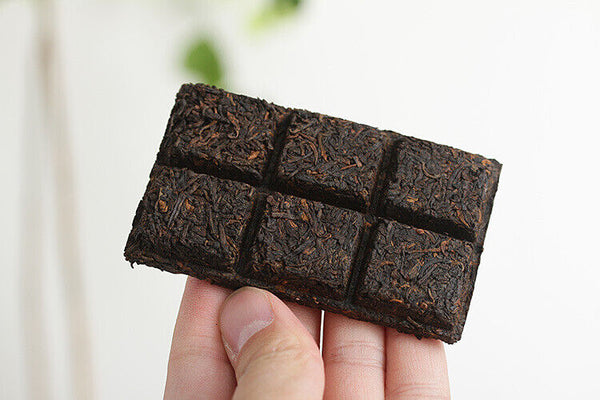 HelloYoung 50g Yunnan Pu'er Icelandic Mellow Old Tree Ripe Chocolate Tea Brick Spring Tea