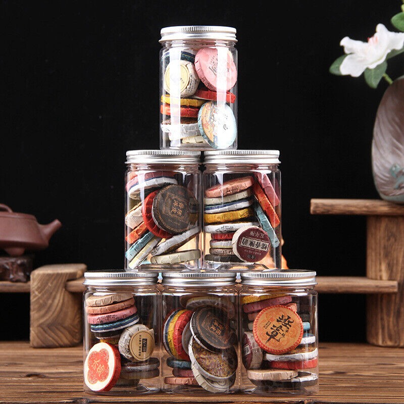 Glutinous Rice Fragrant Raw and ripe Pu-erh Tea - Yunnan Small Tea Cake13pcs/can
