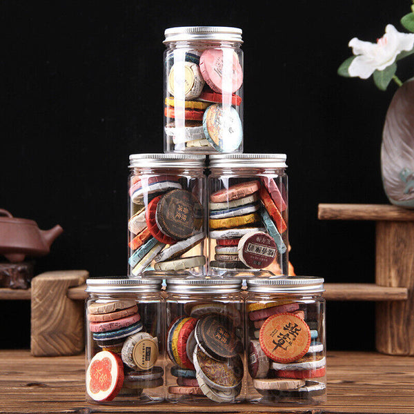 Glutinous Rice Fragrant Raw and ripe Pu-erh Tea - Yunnan Small Tea Cake13pcs/can