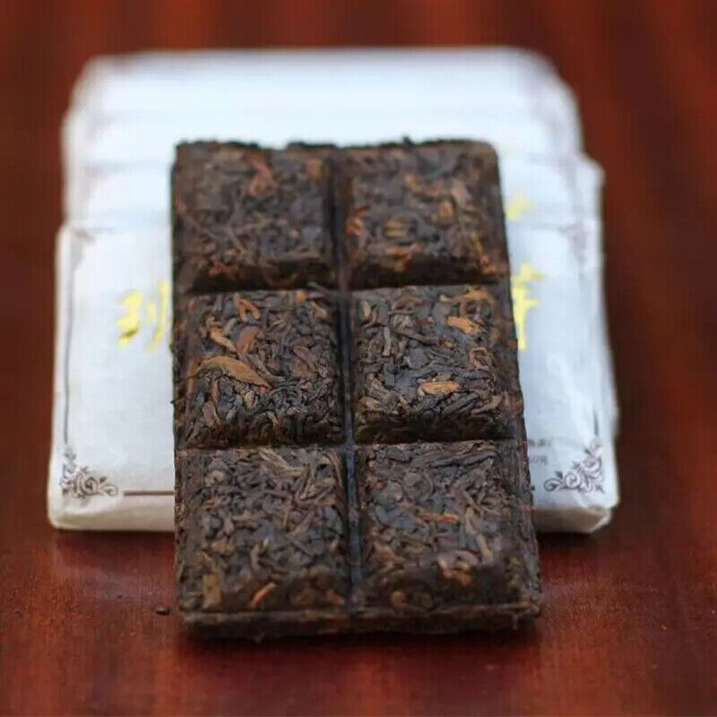 Portable Fermented Pu-erh Tea 50g Banzhang Golden Buds Old Tree Puer Tea Brick