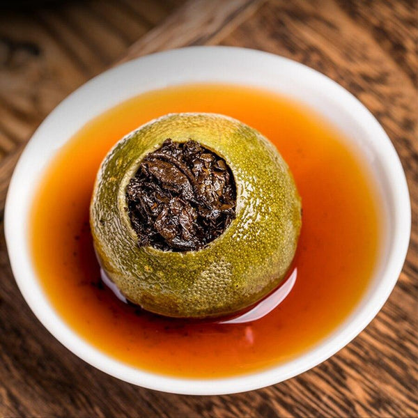 2016 Little Green Mandarine Shu Puer,Guangdong Xinhui Mandarine Puer Ripe Tea