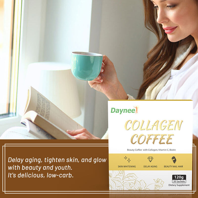 Slimming Coffee with Collagen Skin Whitening Collagen Supplements Tea 6g*20bags