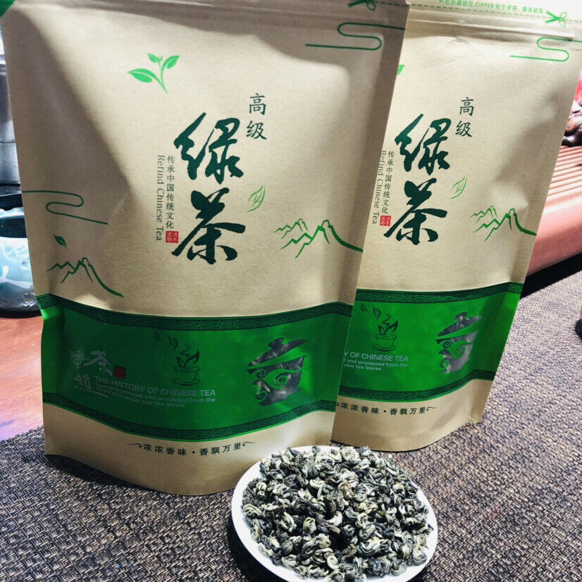 HelloYoung 300g Yunnan Biluochun Spring Qingxiang Green Tea Bag 12.34oz