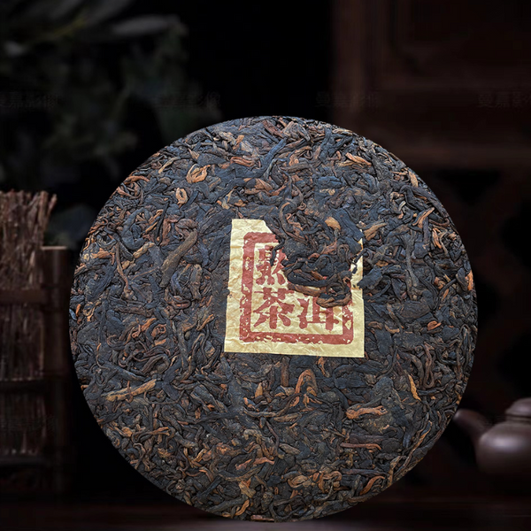 HelloYoung Meng Song Yunnan Seven Seed Cake Tea Leaf Puerh Tea Ripe Tea 357g/12.59oz