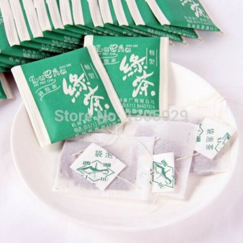 2g*100bags Longjing Tea Teabags 200g Chinese Green Tea Dragon Well Green Tea Bag Main image