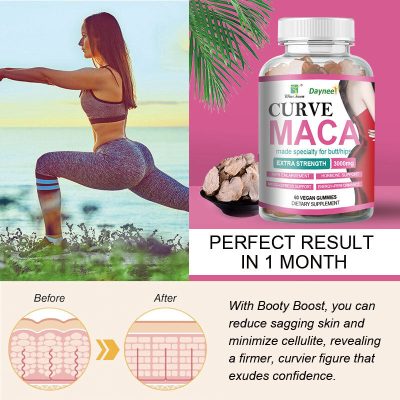 Curve Maca Gummies  3g* 60 pcs/bottle Butt Enhancement Gummy