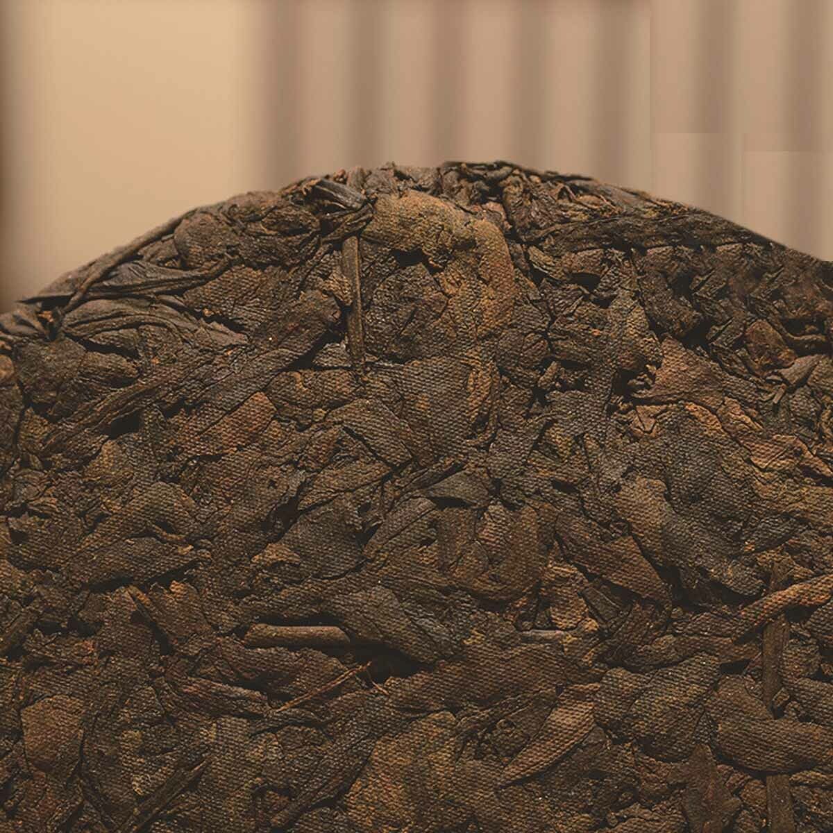357g/12.59oz  Premium Puerh Black Tea Handmade Qizi Wild Mountain Pu'er Tea Cake