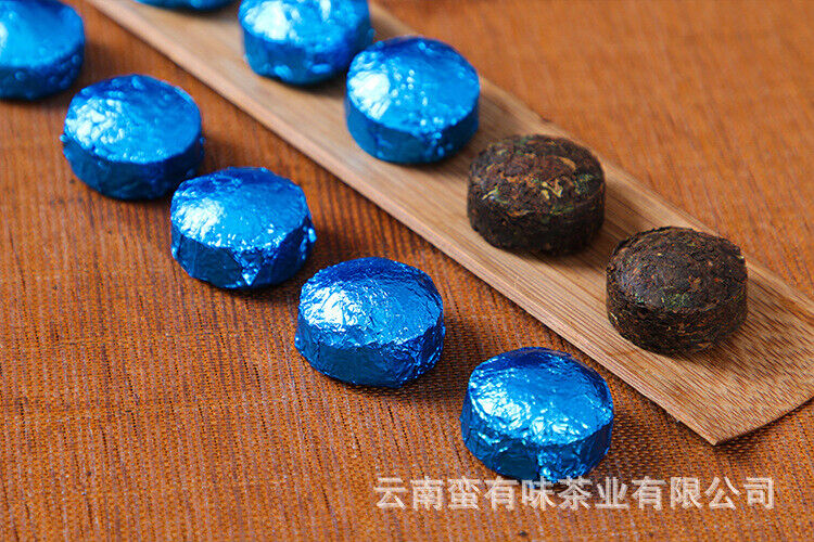 HelloYoung 500g Yunnan Pu'er Tea Mini Seven Colored Small Golden Tuo Nuoc Xiang Ripe Tuo