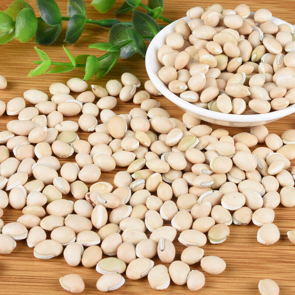HelloYoung New White lentils Selected medicinal lentils Tonic herbs Stews 500g/1.1lb