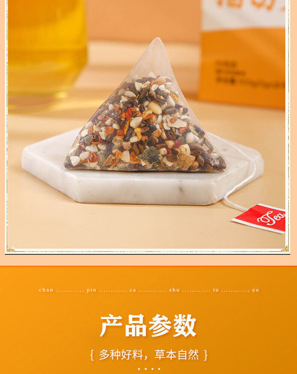 HelloYoung Oil Cut Potbelly Tea Bag Winter Melon Lotus Leaf Barley Red Beans Peel Tea 100g