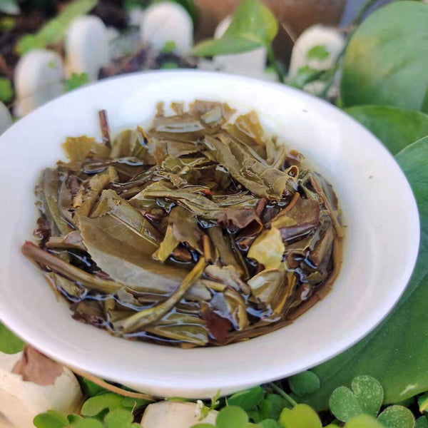 HelloYoung Puerh Tea Brown Mountain Wuzhai First Spring Puerh Raw Tea Cake 357g/12.59oz