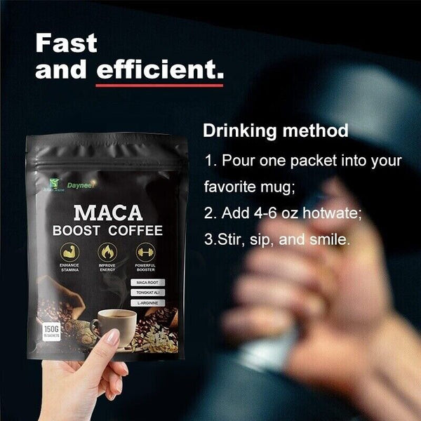 Max Man Power Maca Energy Coffee tongkat Herbal instant Maca coffee 10g*15bags