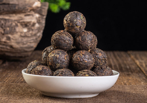 500G Yunnan Pu'er Tea Glutinous Fragrant Xiaotuo Old Ripe Tea Dragon Ball Tea