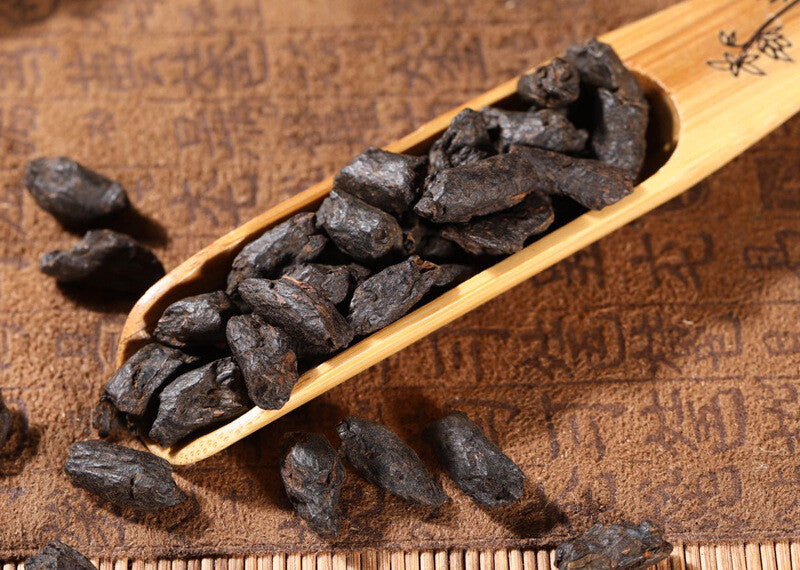 250G Yunnan Pu'er Ripe Tea Glutinous Rice Fragrant Tea Fossil Broken Silver Tea