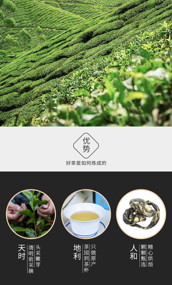 HelloYoung Bi Luo Chun Special Offer Boxed Jiangsu Green Tea Ming Qing New Tea 80g/16packs