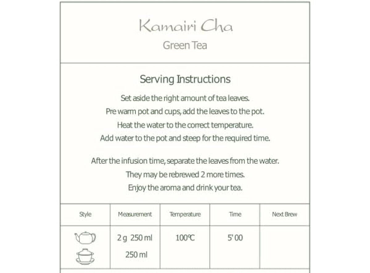 Kamairicha Japanese Green Tea - Kamairi Cha Tea From Japan - Panfried Tea 50g Secondary image