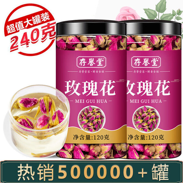 Dried Red Rose Petals Tea - Premium Loose Leaf Rose Tea Stress Relief Improved