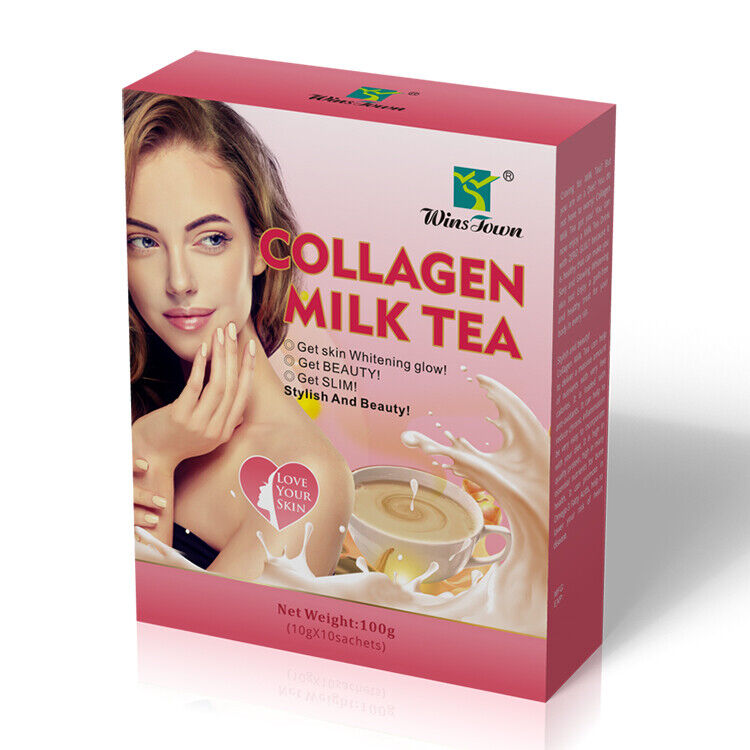 Skin Whiten Milk Tea Natural Herbal Beauty Detox Colleagen Milk Tea