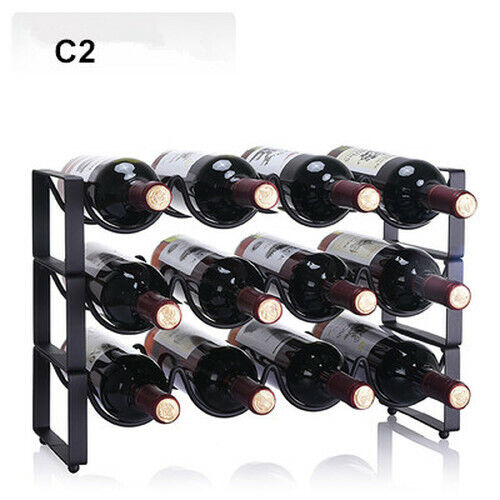 Wine Bottle Wine Cabinet Superposition Wine Rack Metal Iron Rack Display Shelf