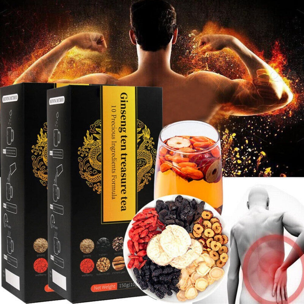 Kidney Health Tea Ginseng Ten Treasure Chinese Herbal