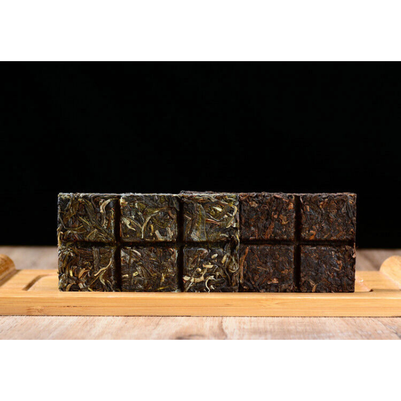 42g*10pcs Puerh Tea Ripened Tea Brick Tea Cloud Sea Revival No. Strip Brick Main image