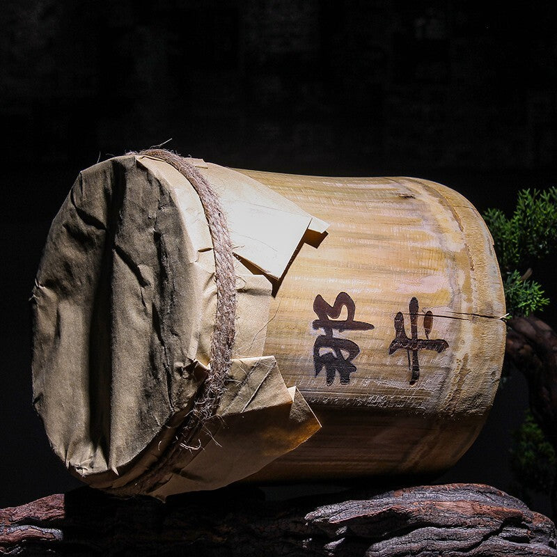 Menghu Song Da Shu Tea Puerh Tea Bamboo Tea Naka Puerh Tea Pillar 600g