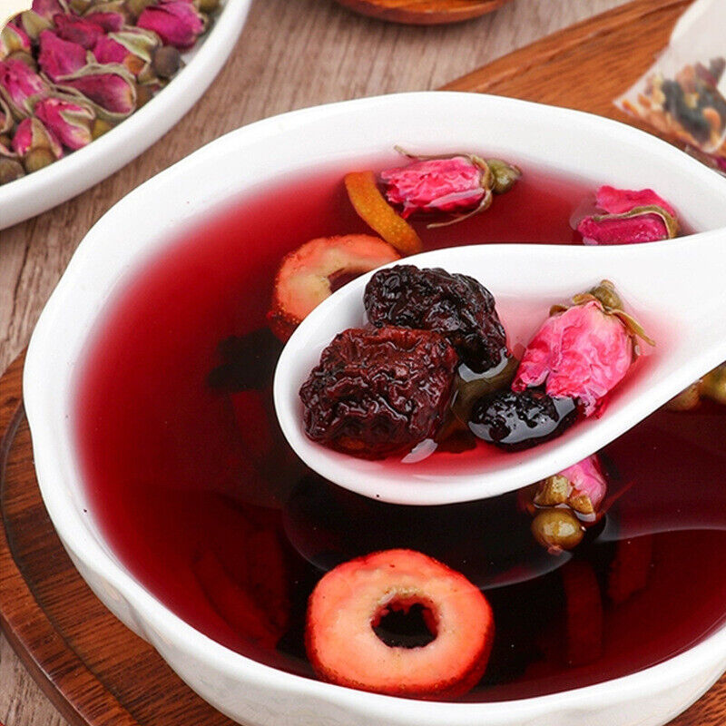 Mulberry, Hawthorn, and Ume Tea in Triangular Bags, Live Stream Wholesale Main image