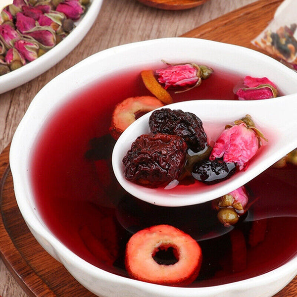 Mulberry, Hawthorn, and Ume Tea in Triangular Bags, Live Stream Wholesale