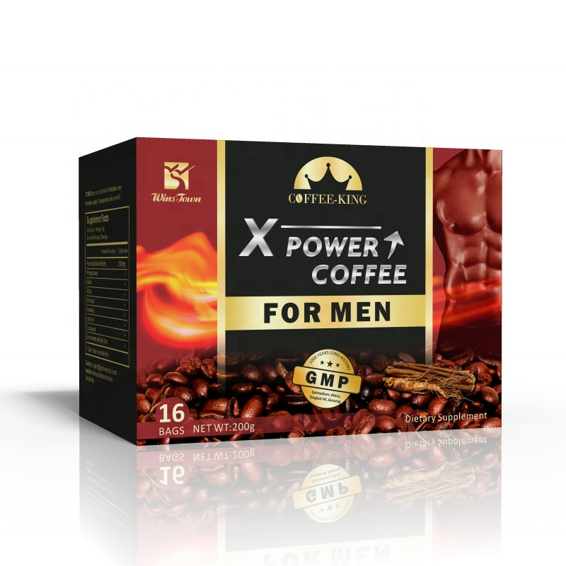 Man X-power Coffee Custom Maca Organic Herbal Instant Black Coffee 200g
