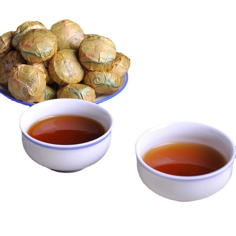 HelloYoung Mini Tuo Tea Yunnan Puerh Tea Glutinous Fragrance Ripe Tuo Tea 500g/1.1lb Secondary image