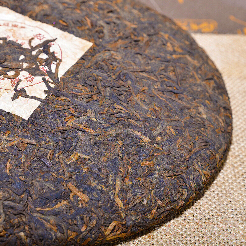Cake Tea Old Ban Zhang Jinya Cooked Tea Cake Pu'er Tea 357g Pu'er Tea Cooked Tea