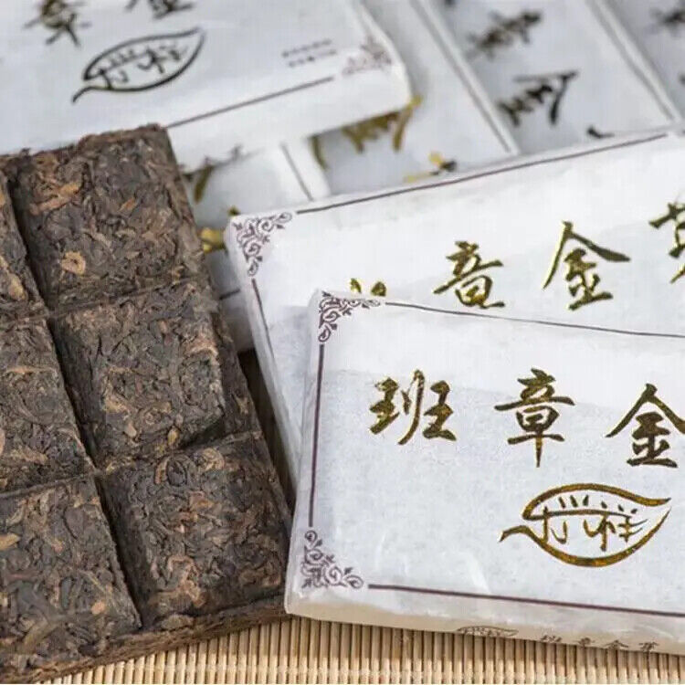 Portable Fermented Pu-erh Tea Banzhang Golden Buds Old Tree Puer Tea Brick 50g Secondary image