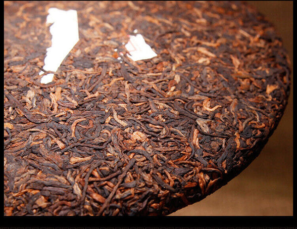 Yunnan Qizi Cake Tea Pu'er Ripe Tea Pu'er Ripe Tea Menghai Jinya 357g