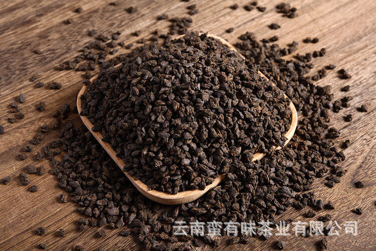 HelloYoung 500g Yunnan Pu'er Tea Menghai Nuoxiang Ripe Tea Fossil Crushed Silver (No. C3)